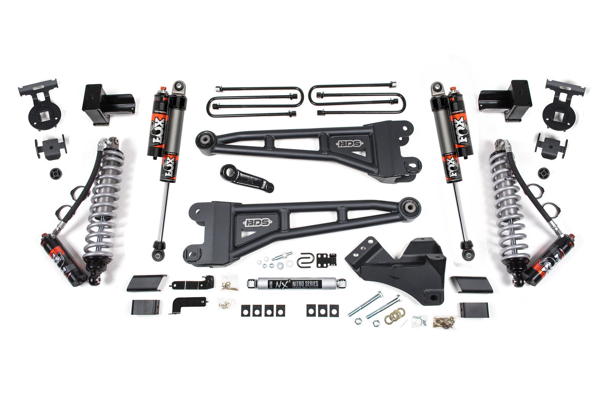 5 Inch Lift Kit w/ Radius Arm | FOX 2.5 Performance Elite Coilover | Ford F250/F350 Super Duty (23-26) 4WD | Diesel