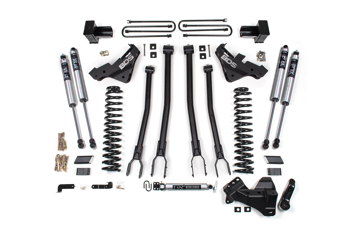 5 Inch Lift Kit w/ 4-Link | Ford F250/F350 Super Duty (23-26) 4WD | Gas BDS Suspension