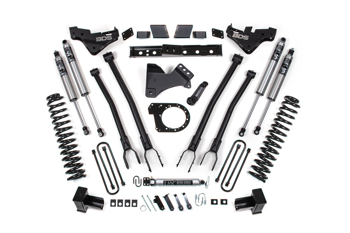7 Inch Lift Kit w/ 4-Link | Ford F350 Super Duty DRW (23-26) 4WD | Diesel BDS Suspension
