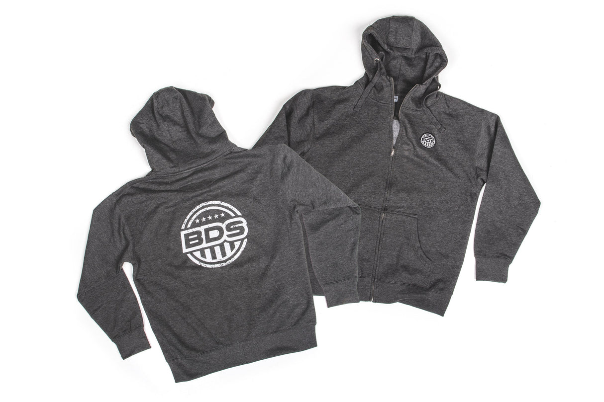 BDS Zip Hoodie | Charcoal BDS Suspension