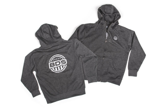 BDS Zip Hoodie | Charcoal BDS Suspension