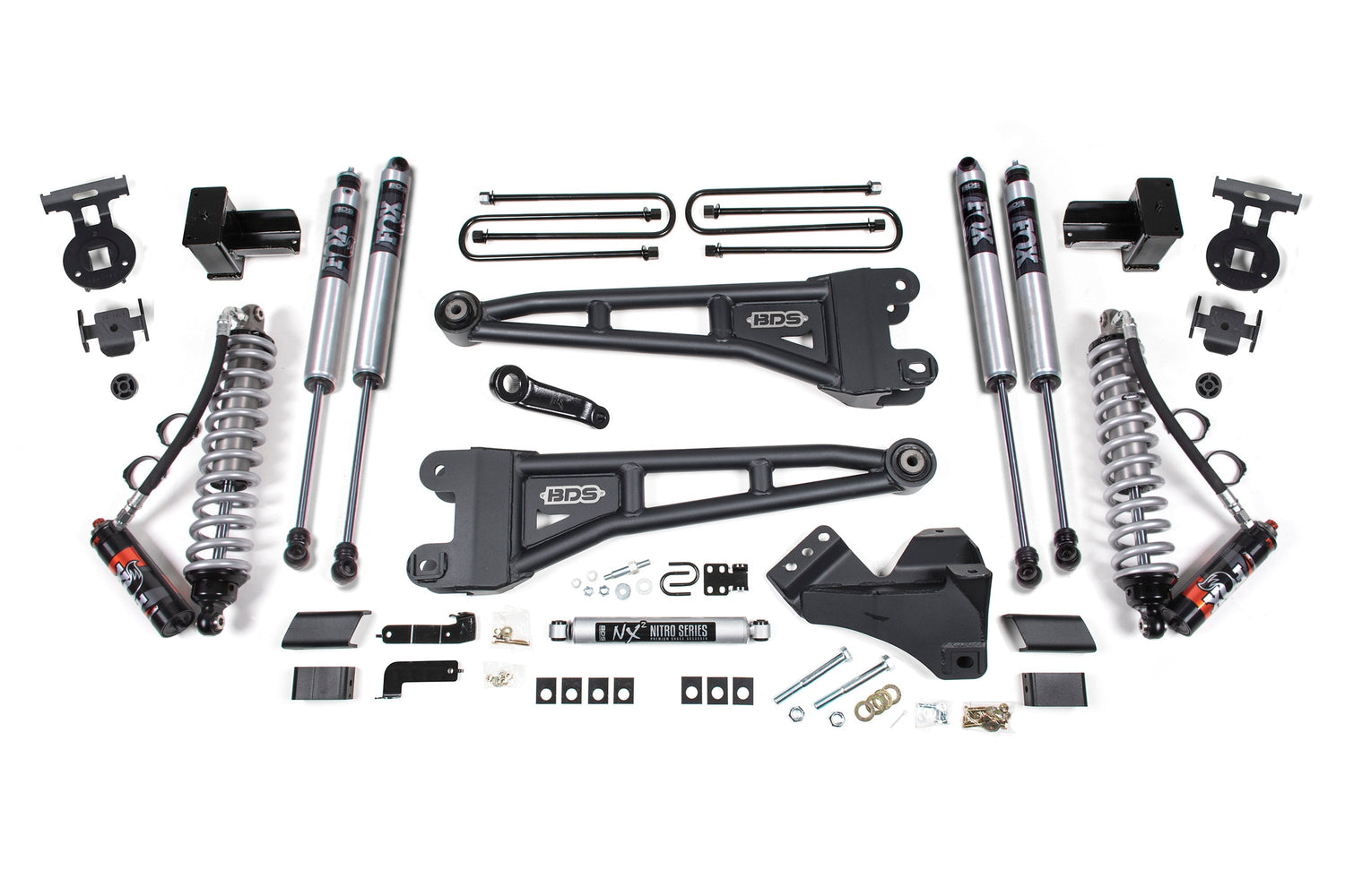 4 Inch Lift Kit w/ Radius Arm | FOX 2.5 Performance Elite Coil-Over Conversion | Ford F350 Super Duty DRW (20-22) 4WD | Diesel BDS Suspension