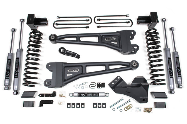 4 Inch Lift Kit w/ Radius Arm | Ford F350 Super Duty DRW (17-19) 4WD | Diesel BDS Suspension