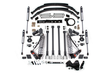6 Inch Lift Kit w/ 4-Link | FOX 2.5 Performance Elite Coil-Over Conversion | Ford F250/F350 Super Duty (17-19) 4WD | Diesel BDS Suspension