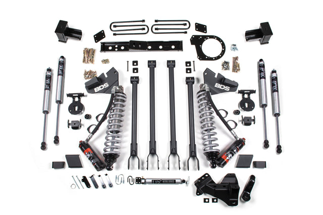 6 Inch Lift Kit w/ 4-Link | FOX 2.5 Performance Elite Coil-Over Conversion | Ford F350 Super Duty DRW (20-22) 4WD | Diesel BDS Suspension
