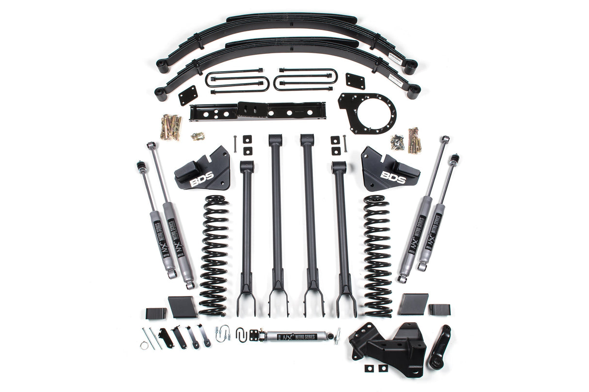 6 Inch Lift Kit | 4-Link Conversion | Ford F250/F350 Super Duty (17-19) 4WD | Diesel BDS Suspension