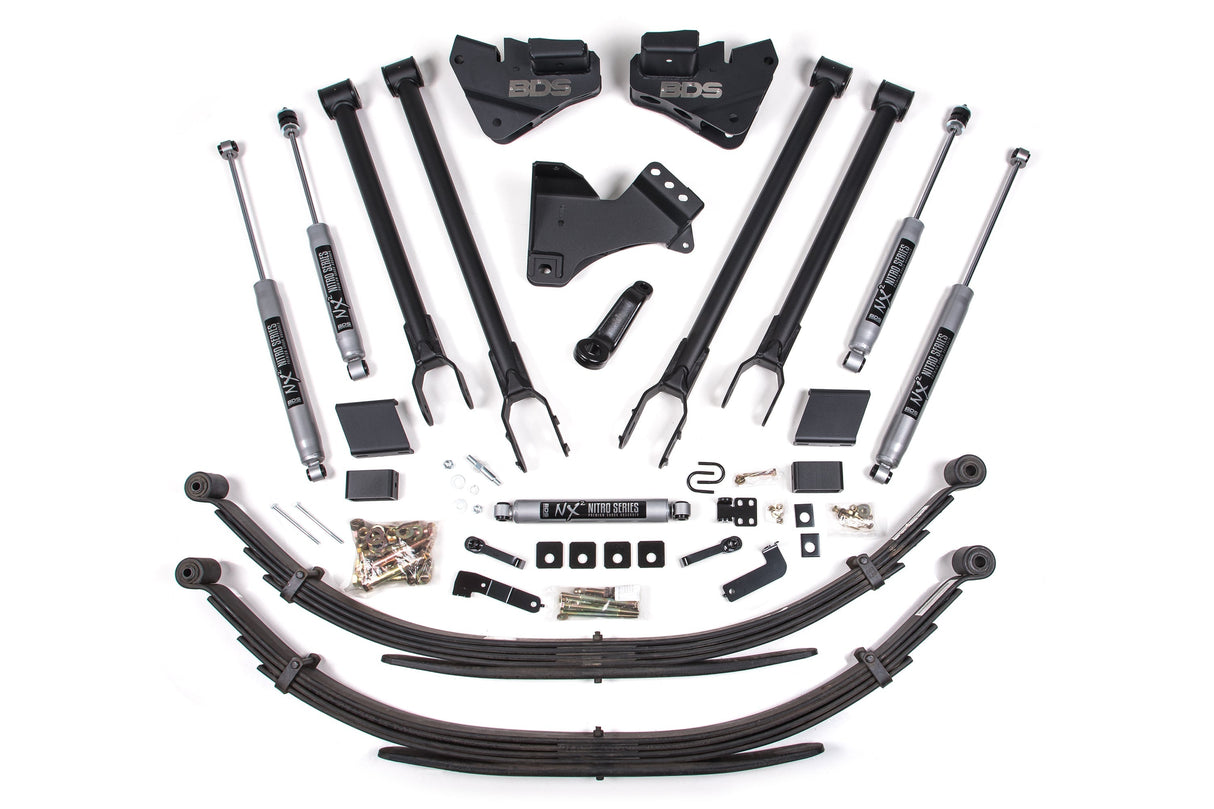4 Inch Lift Kit | 4-Link Conversion | Ford F250/F350 Super Duty (17-19) 4WD | Diesel BDS Suspension