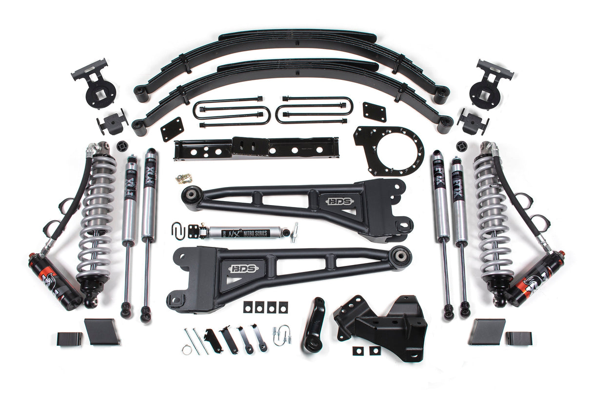 7 Inch Lift Kit w/ Radius Arm | FOX 2.5 Performance Elite Coil-Over Conversion | Ford F250/F350 Super Duty (20-22) 4WD | Diesel BDS Suspension