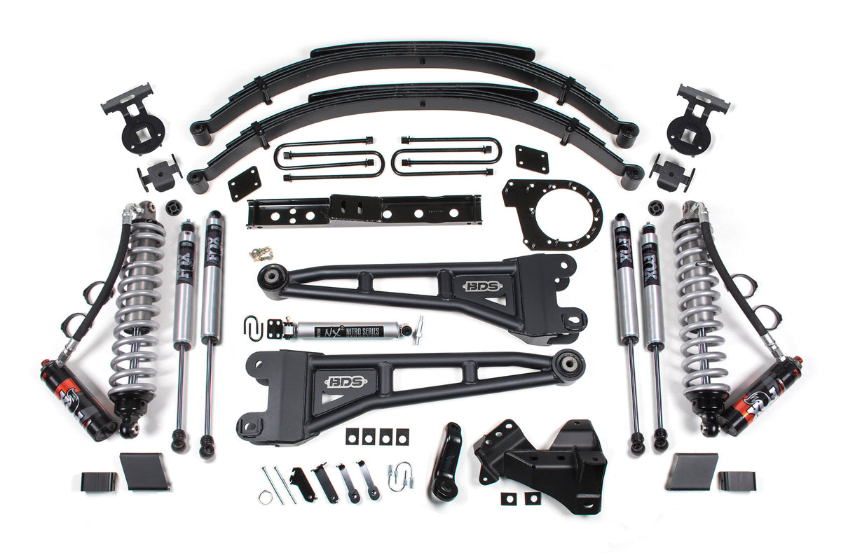 7 Inch Lift Kit w/ Radius Arm | FOX 2.5 Performance Elite Coil-Over Conversion | Ford F250/F350 Super Duty (20-22) 4WD | Diesel