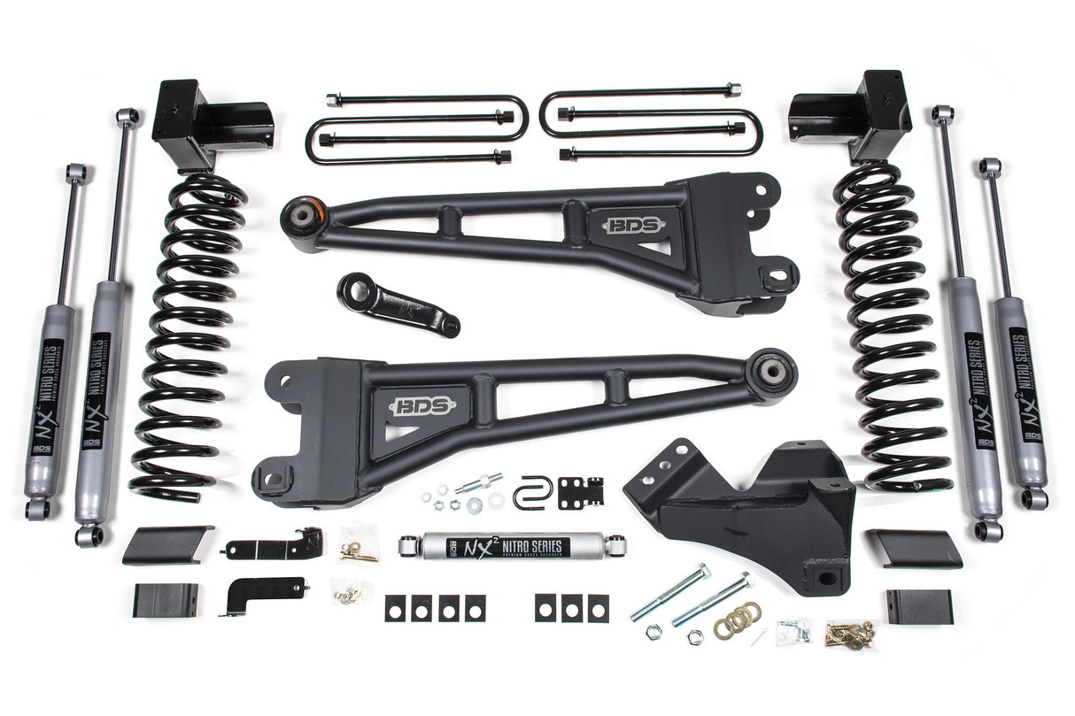 4 Inch Lift Kit w/ Radius Arm | Ford F350 Super Duty DRW (17-19) 4WD | Gas BDS Suspension
