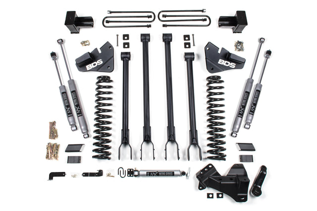 4 Inch Lift Kit w/ 4-Link | Ford F350 Super Duty DRW (17-19) 4WD | Diesel BDS Suspension