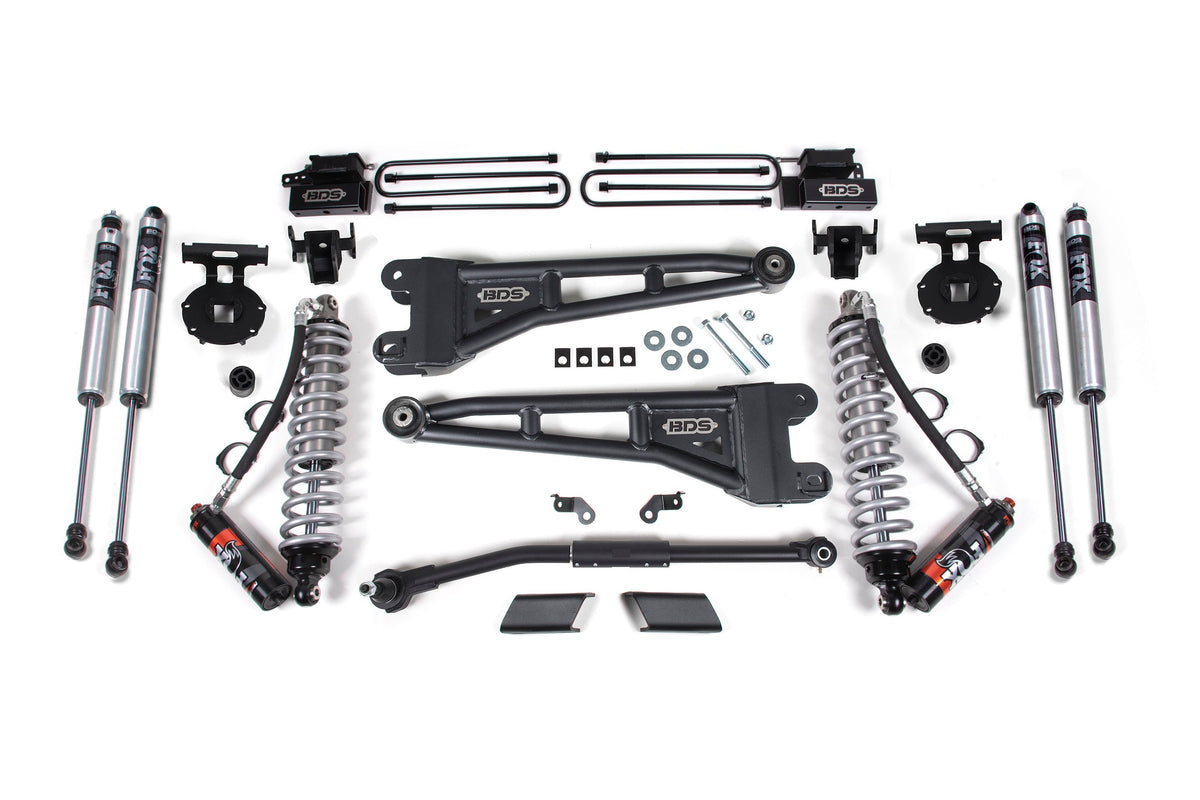 2.5 Inch Lift Kit w/ Radius Arm | FOX 2.5 Performance Elite Coil-Over Conversion | Ford F450 Super Duty (20-22) 4WD BDS Suspension