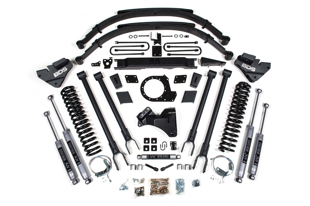 9 Inch (Gas) | 8 Inch (Diesel) Lift Kit w/ 4-Link | Ford F250/F350 Super Duty (20-22) 4WD