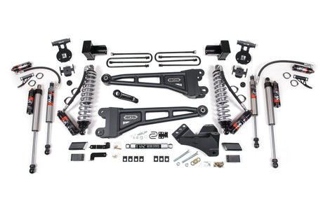 4 Inch Lift Kit w/ Radius Arm | FOX 2.5 Performance Elite Coil-Over Conversion | Ford F250/F350 Super Duty (17-19) 4WD | Diesel BDS Suspension