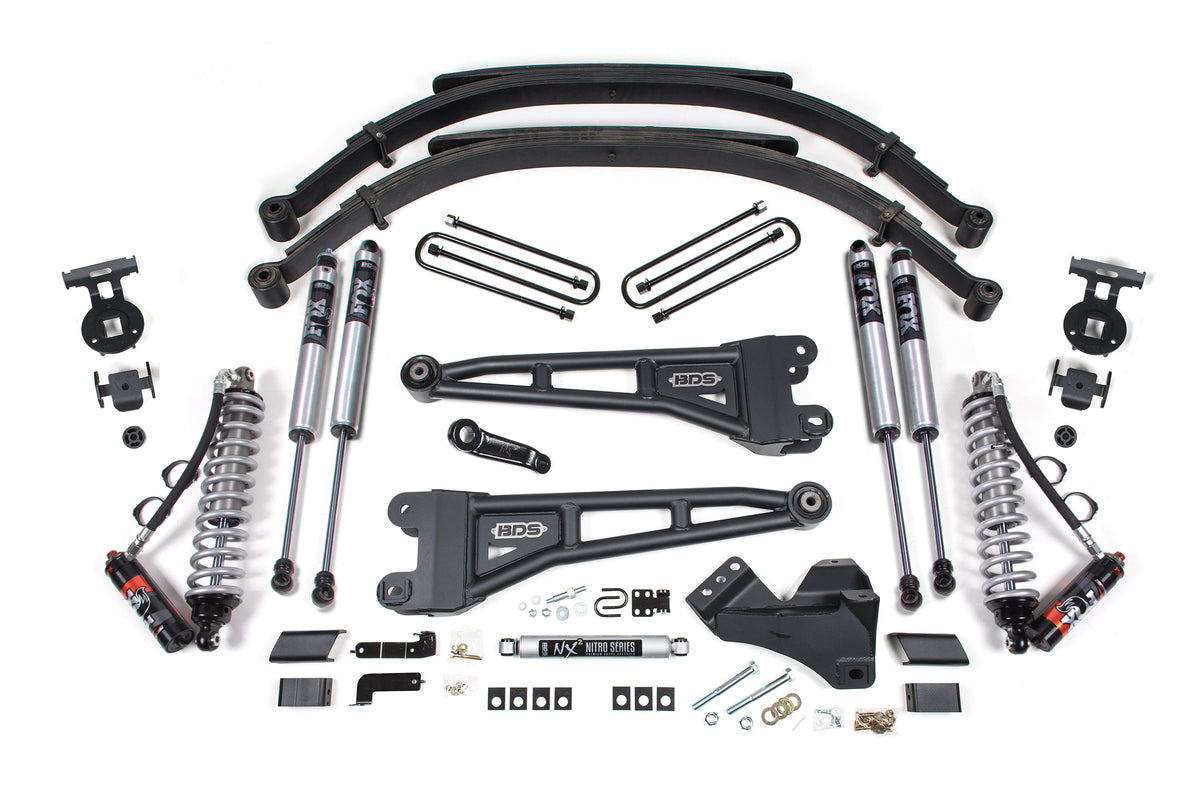 5 Inch Lift Kit w/ Radius Arm | FOX 2.5 Performance Elite Coilover | Ford F250/F350 Super Duty (23-26) 4WD | Diesel
