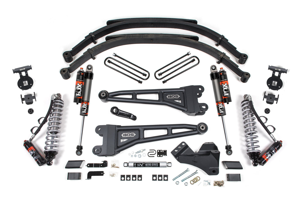 5 Inch Lift Kit w/ Radius Arm | FOX 2.5 Performance Elite Coilover | Ford F250/F350 Super Duty (23-26) 4WD | Diesel