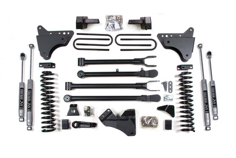 4 Inch Lift Kit w/ 4-Link | Ford F250/F350 Super Duty (05-07) 4WD | Diesel BDS Suspension