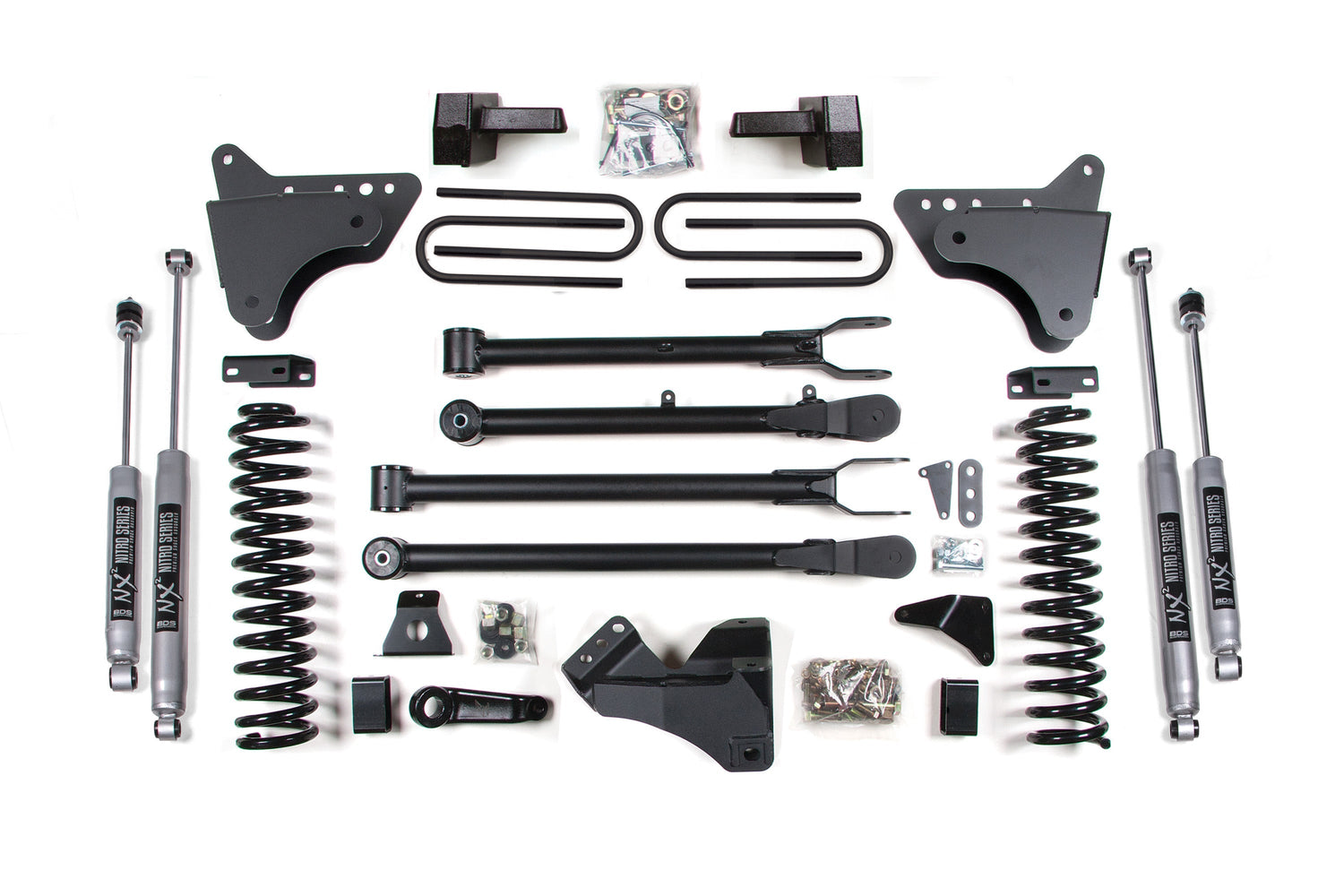4 Inch Lift Kit w/ 4-Link | Ford F250/F350 Super Duty (08-10) 4WD | Diesel BDS Suspension