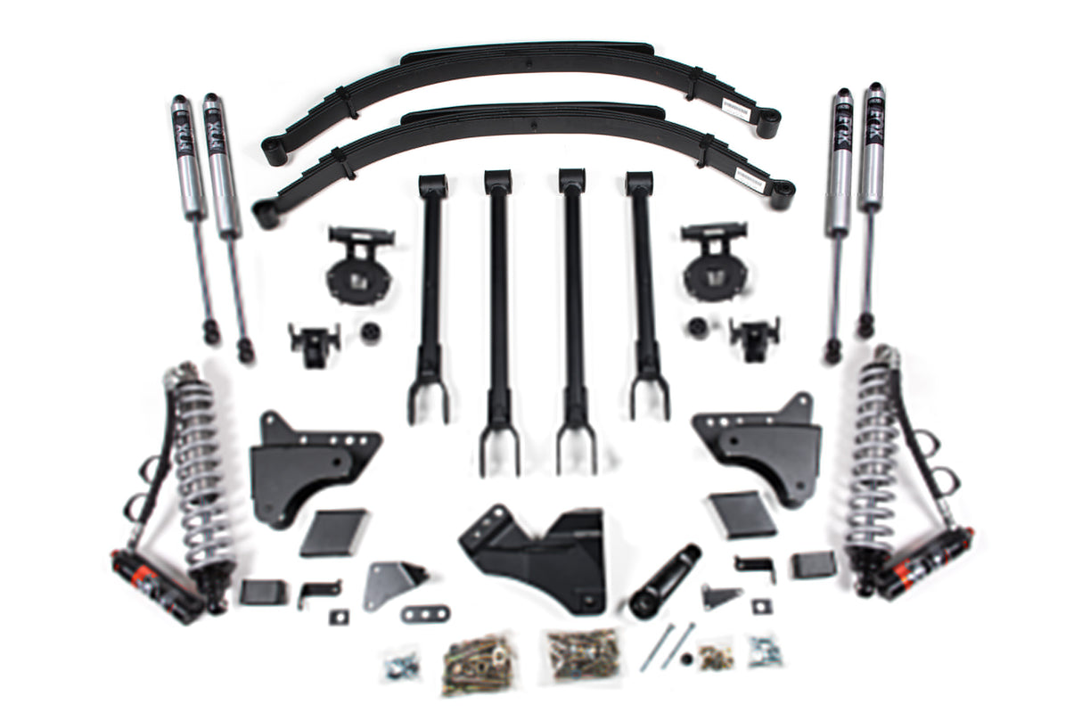 6 Inch Lift Kit w/ 4-Link | FOX 2.5 Performance Elite Coil-Over Conversion | Ford F250/F350 Super Duty (11-16) 4WD | Diesel BDS Suspension