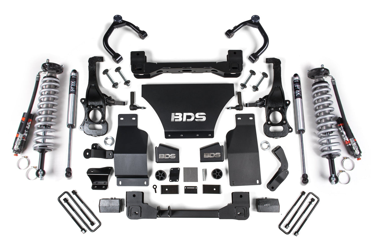 2.5 Inch Lift Kit | FOX 2.5 Performance Elite Coil-Over | Chevy Trail Boss or GMC AT4 1500 (19-24) 4WD | Gas BDS Suspension
