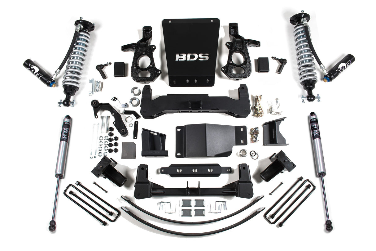 8 Inch Lift Kit | FOX 2.5 Coilover DSC | Chevy Silverado or GMC Sierra 1500 (14-18) 4WD BDS Suspension