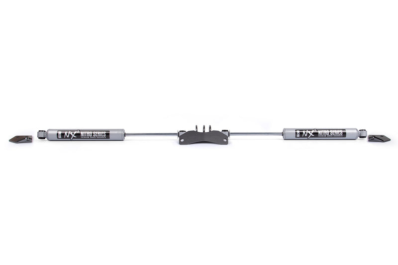 Dual Steering Stabilizer Kit w/ NX2 Shocks | Dodge Ram 1500 Mega Cab (06-08) 4WD | Y-Style Steering BDS Suspension