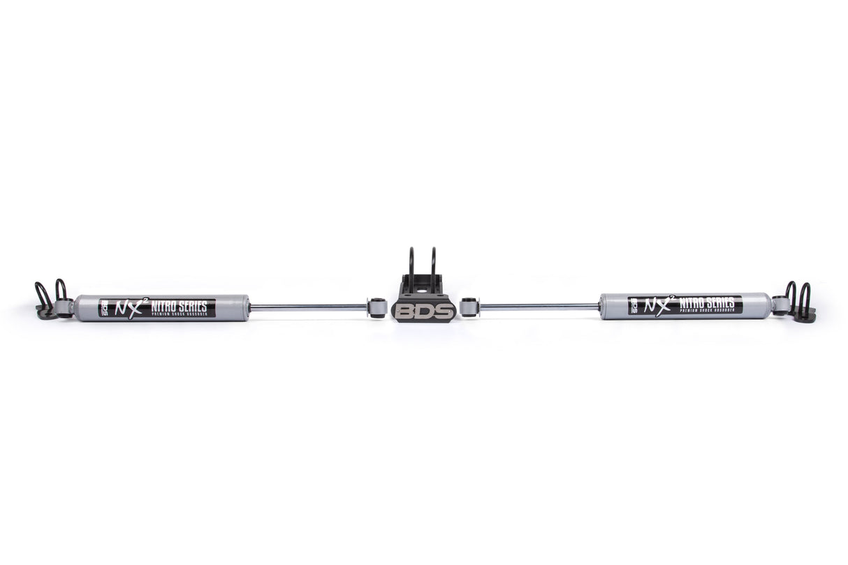 Dual Steering Stabilizer Kit W/ NX2 Shocks | Jeep Wrangler JL (18-27) and Gladiator JT (20-26) BDS Suspension