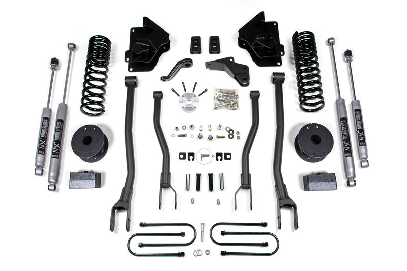 4 Inch Lift Kit w/ 4-Link | Ram 3500 w/ Rear Air Ride (13-18) 4WD | Gas BDS Suspension