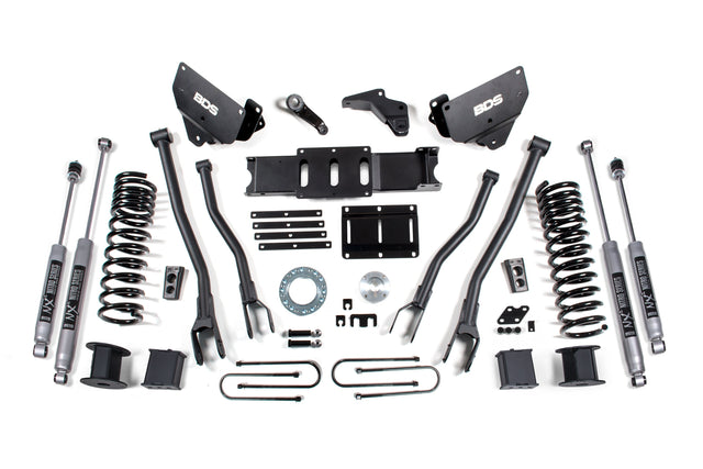 5.5 Inch Lift Kit w/ 4-Link | Ram 3500 w/ Rear Air Ride (13-18) 4WD | Gas BDS Suspension
