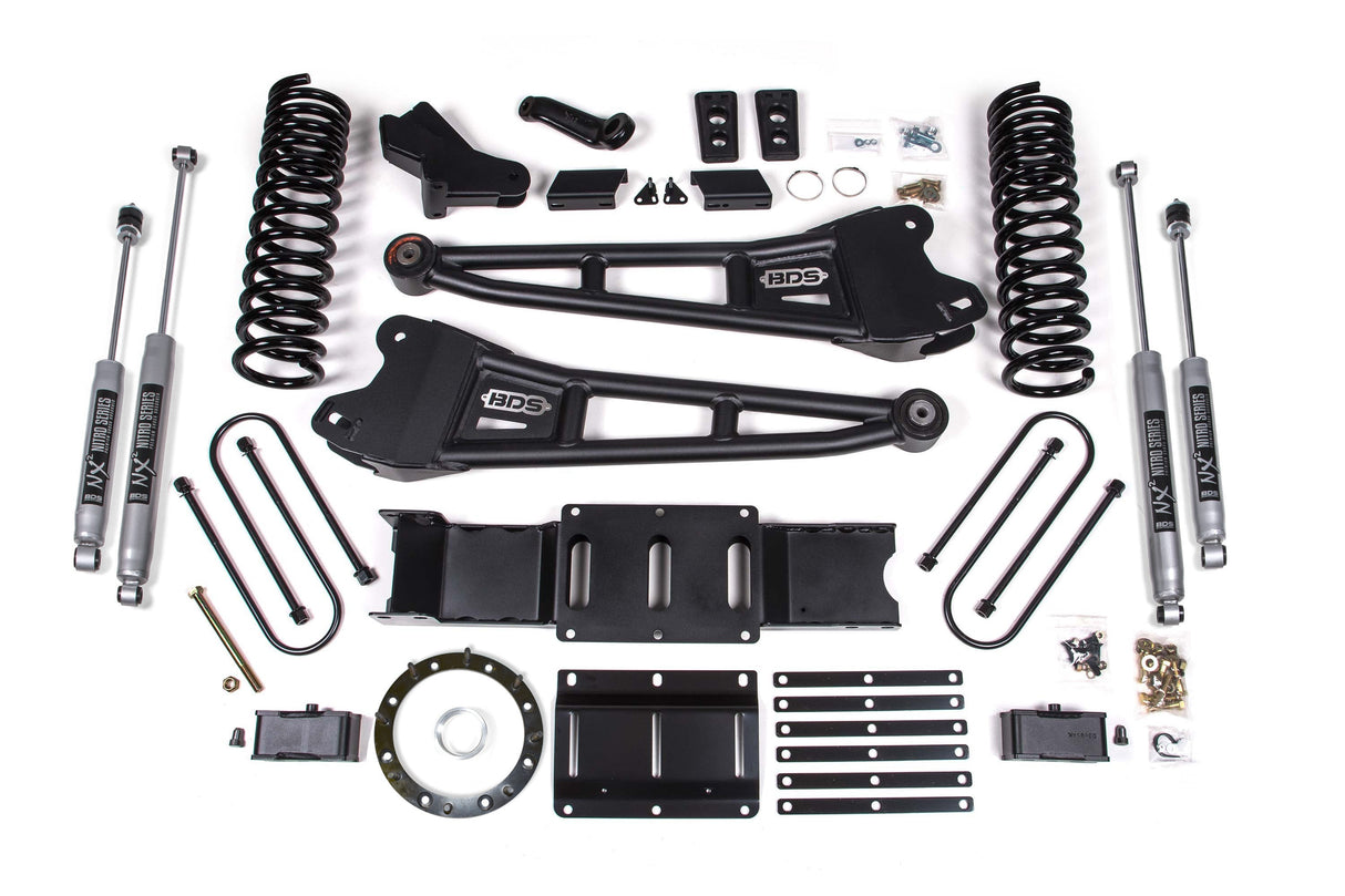 4 Inch Lift Kit w/ Radius Arm | 2 Inch Rear Block | Ram 3500 (19-24) 4WD | Diesel BDS Suspension
