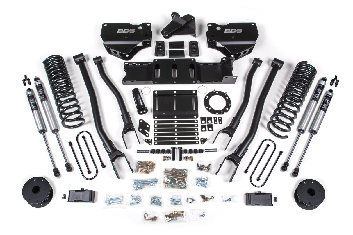 4 Inch Lift Kit w/ 4-Link | Ram 3500 w/ Rear Air Ride (19-24) 4WD | Gas BDS Suspension