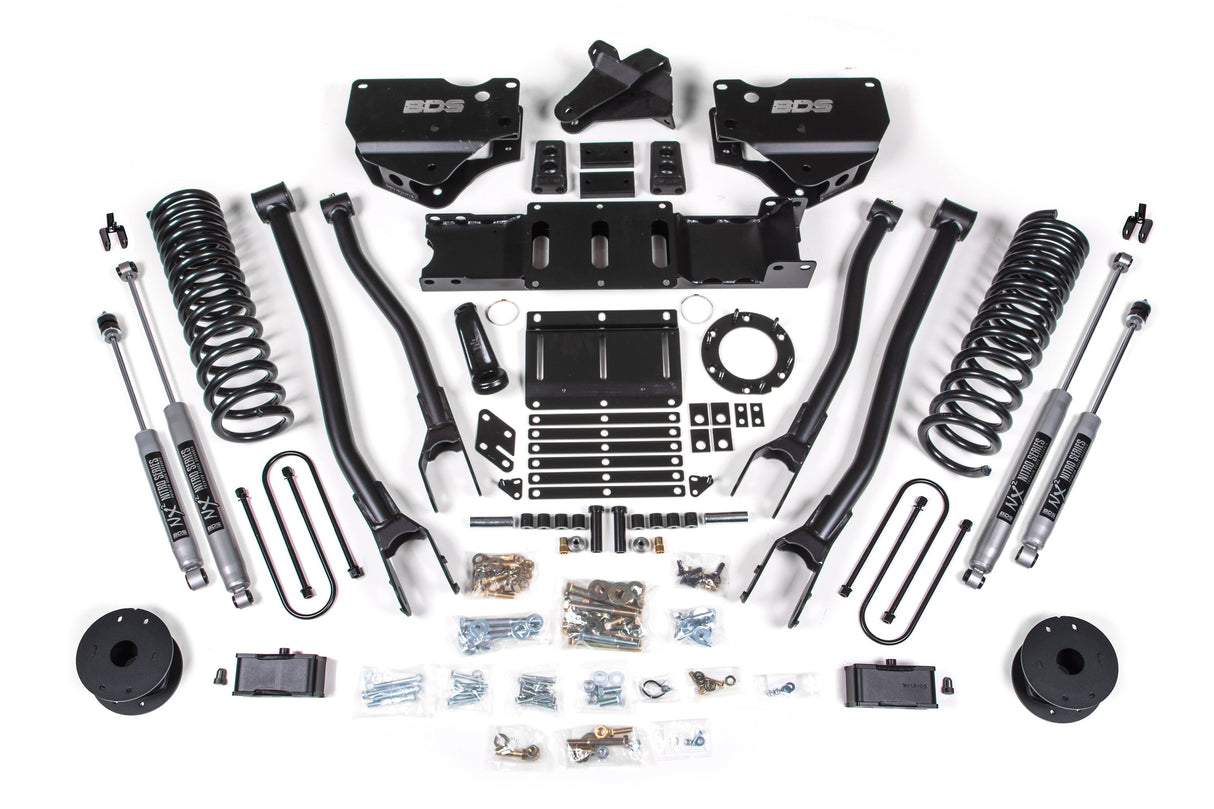 4 Inch Lift Kit w/ 4-Link | Ram 3500 w/ Rear Air Ride (19-24) 4WD | Diesel BDS Suspension