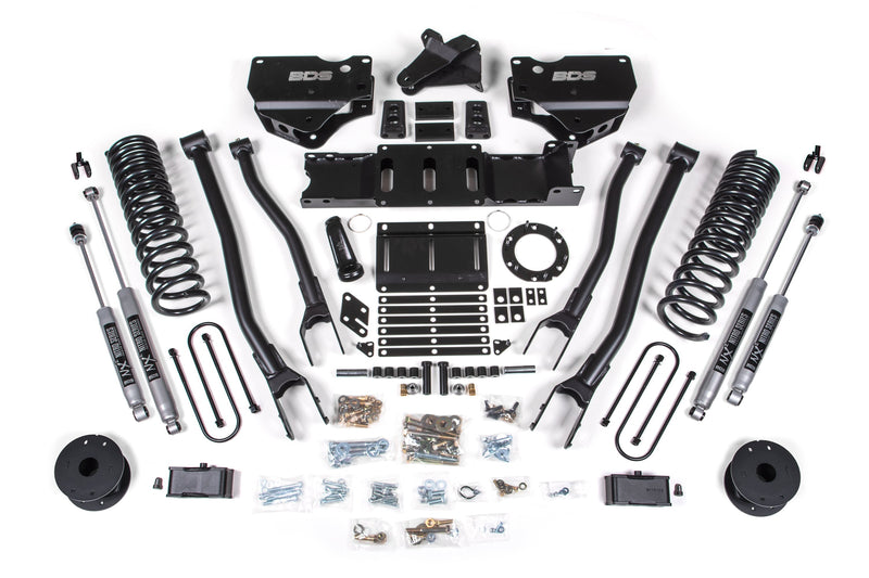 4 Inch Lift Kit w/ 4-Link | Ram 3500 w/ Rear Air Ride (19-24) 4WD | Diesel BDS Suspension