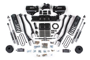 4 Inch Lift Kit w/ 4-Link | Ram 3500 w/ Rear Air Ride (19-24) 4WD | Gas BDS Suspension