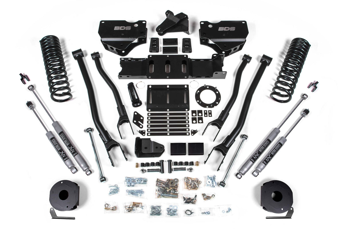 5.5 Inch Lift Kit w/ 4-Link | Ram 2500 w/ Rear Air Ride (19-24) 4WD | Gas BDS Suspension
