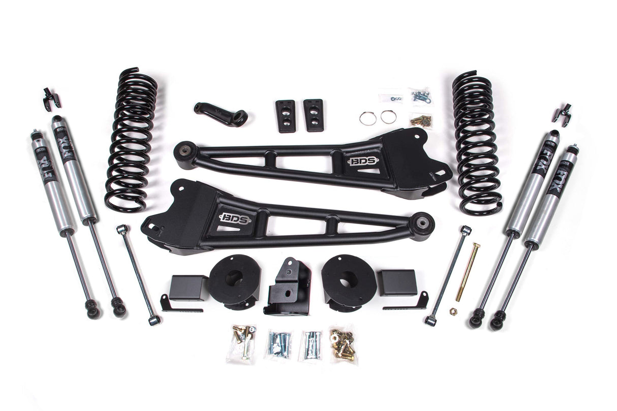 4 Inch Lift Kit w/ Radius Arm | Ram 2500 w/ Rear Air Ride (14-18) 4WD | Gas BDS Suspension