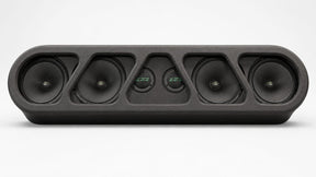 (4) Sylvester Speaker Rack Bundle w/ Beauty Panel & LEDs Deaf Bonce