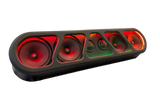 (4) Sylvester Speaker Rack Bundle w/ Beauty Panel & LEDs Deaf Bonce
