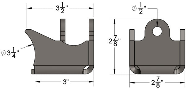 Behind the Axle High Clearance Shock Mount