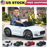 Bentley Kids Electric Ride On Car Toy Racer with 2-Speed and Remote Control - Licensed US Version