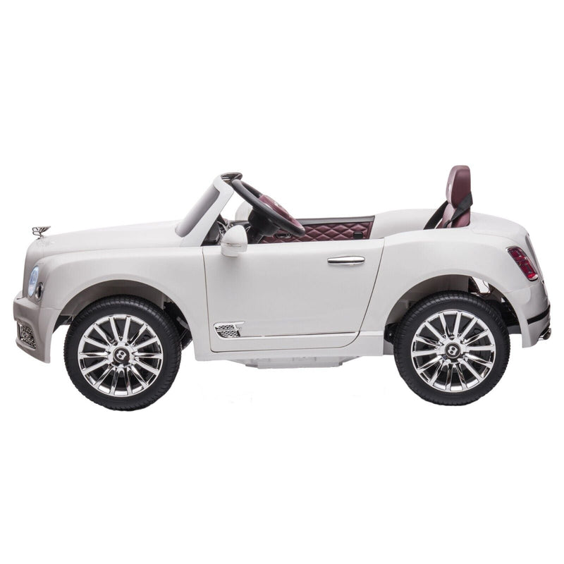 Bentley Mulsanne Licensed Electric Ride On Car for Kids - White