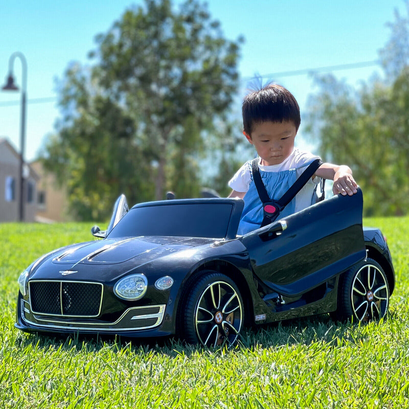 Bentley Style 12V Electric Ride-On Car with Remote Control and LED Lights for Kids