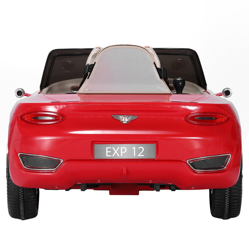 Bentley Style 12V Electric Ride-On Car with Remote Control and LED Lights for Kids