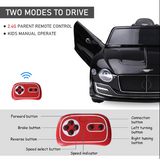 12V Electric Ride-on Car for Kids with Remote Control - Bentley Style Design