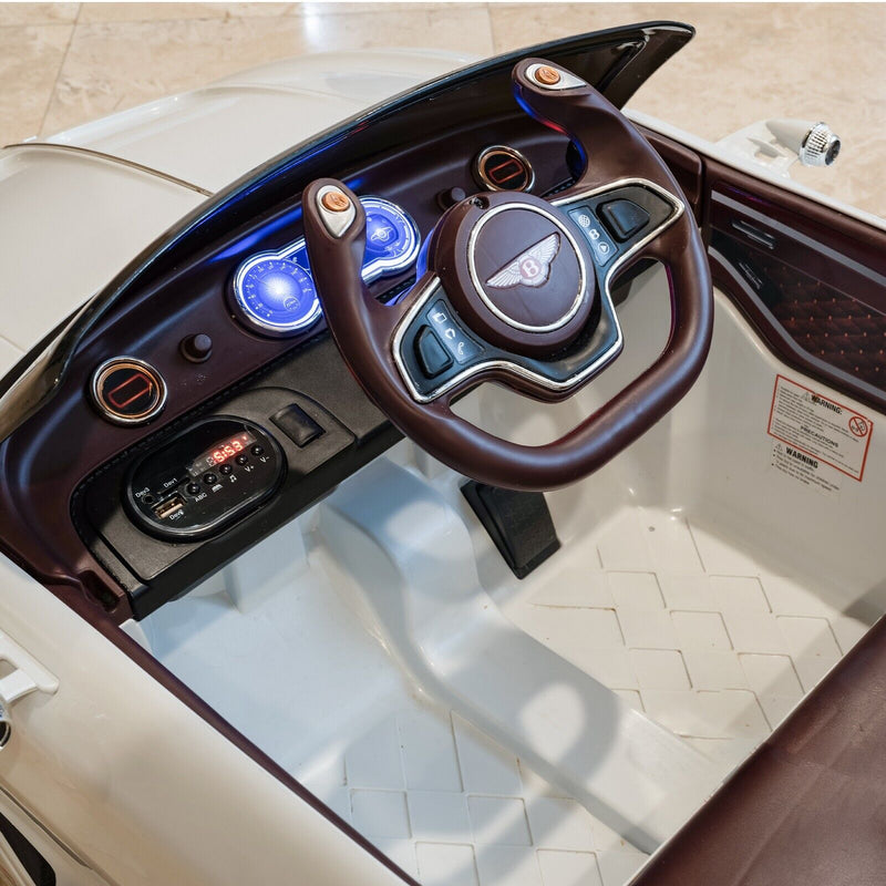 12V Electric Ride-on Car for Kids with Remote Control - Bentley Style Design