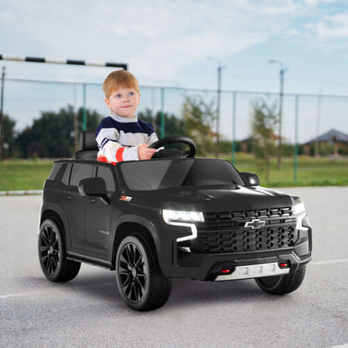 Black 12V Kids Ride-On Car with 2.4G Remote Control