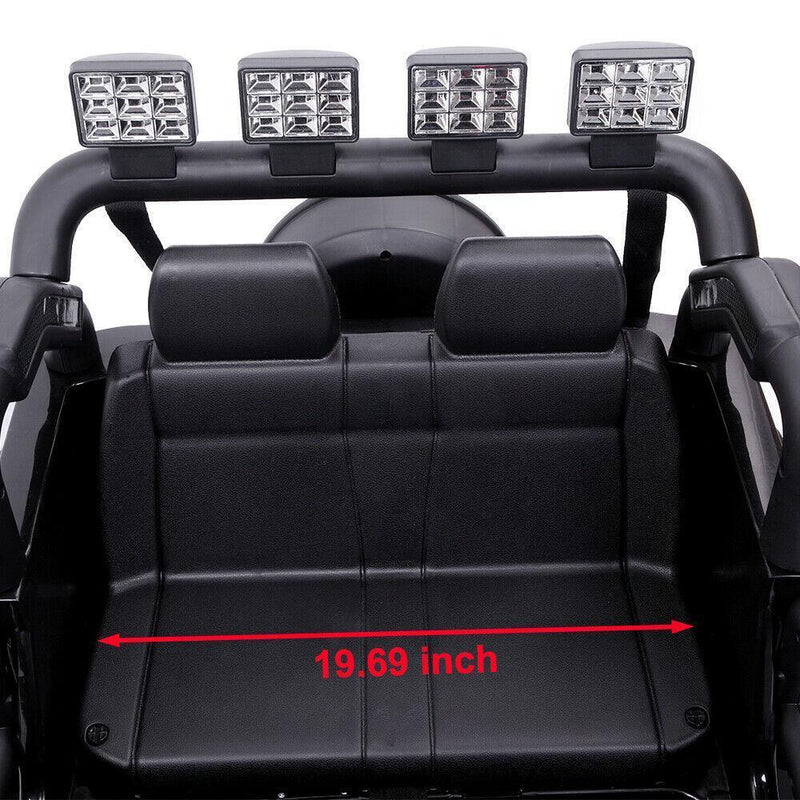 Black 12V Kids Ride-On Car with Parent Remote Control for Safe Play