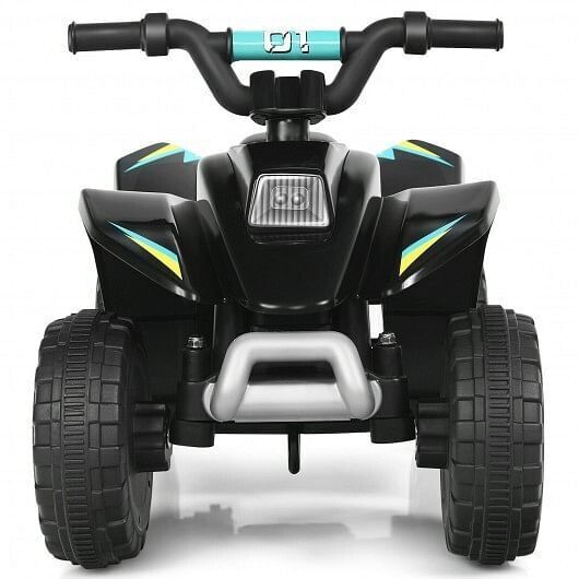 Black 6V Electric ATV Ride-On Toy for Kids with 4 Wheels