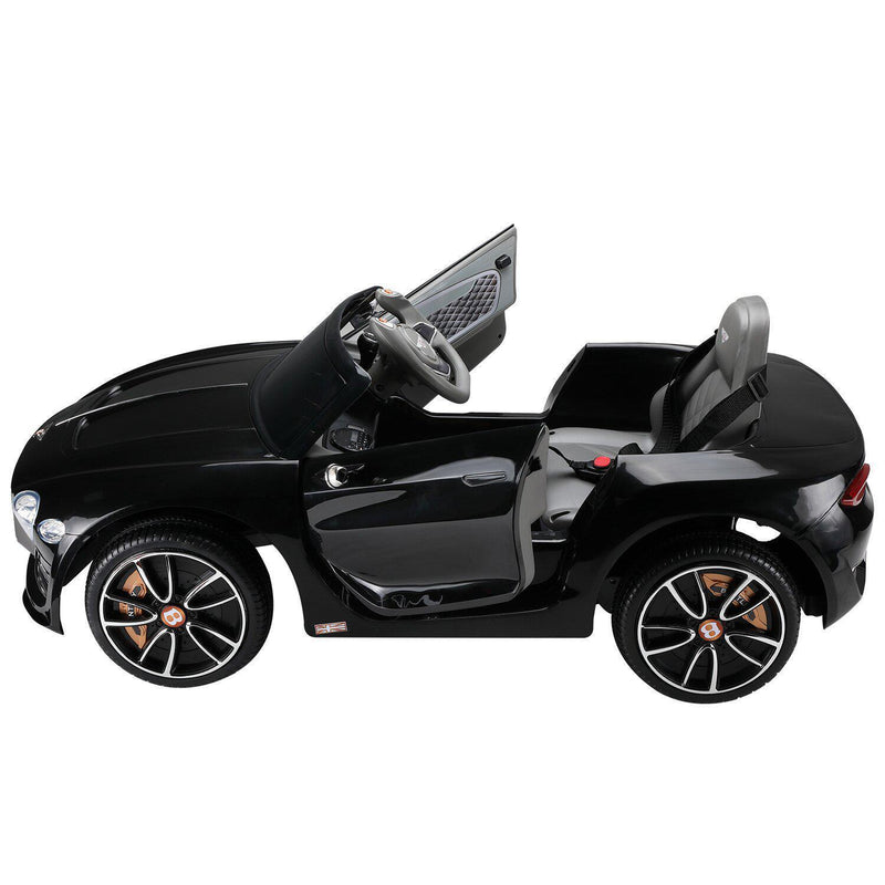 Black Bentley 12V Ride-On Car with Parental Remote Control - 2 Speeds for Ages 3-6