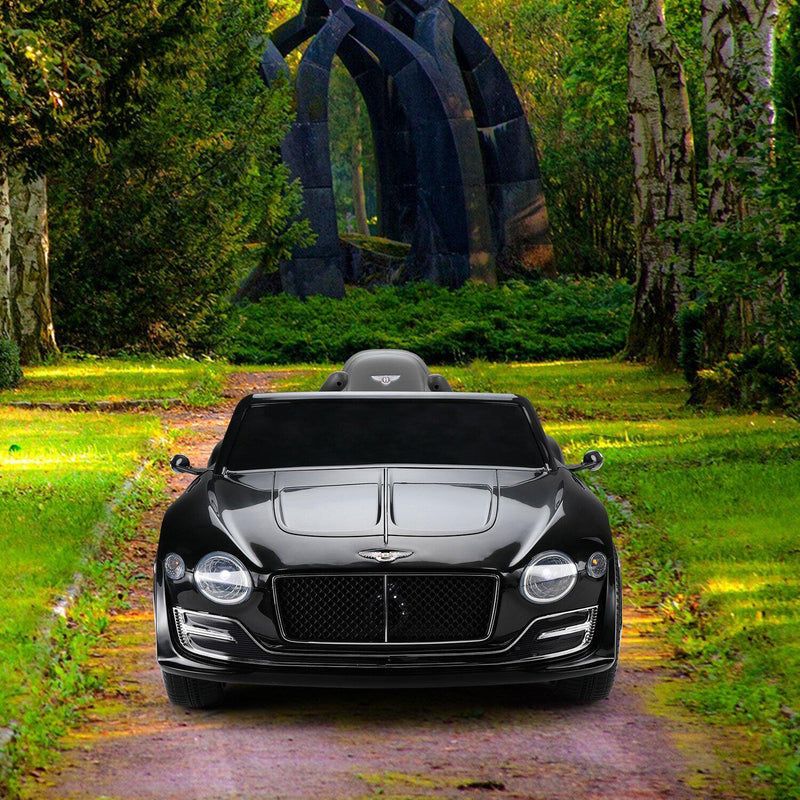 Black Bentley 12V Ride-On Car with Parental Remote Control - 2 Speeds for Ages 3-6